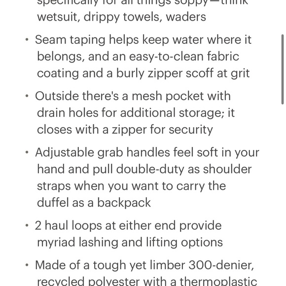 Patagonia nwot planing duffel 55l black - Picture 2 of 10